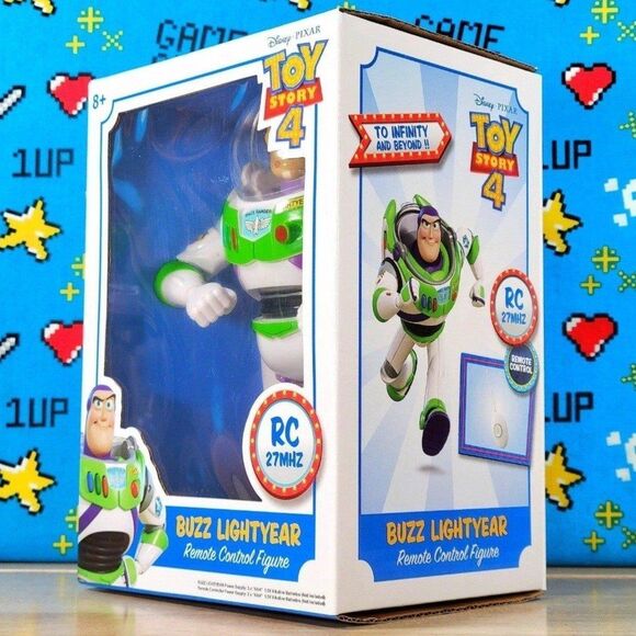 Disney Pixar Toy Story 4 Buzz Lightyear RC 27Mhz Remote Control Figure New - Picture 6 of 8